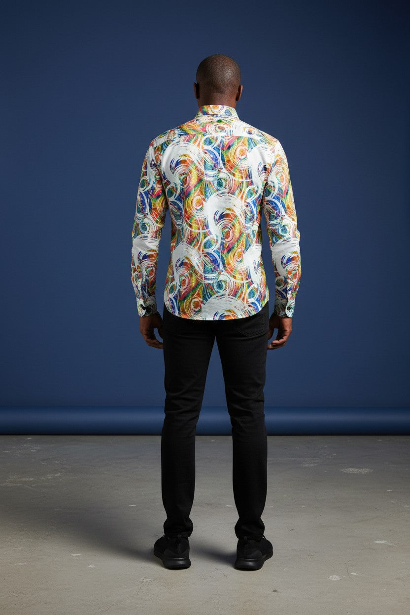 multi color shirt