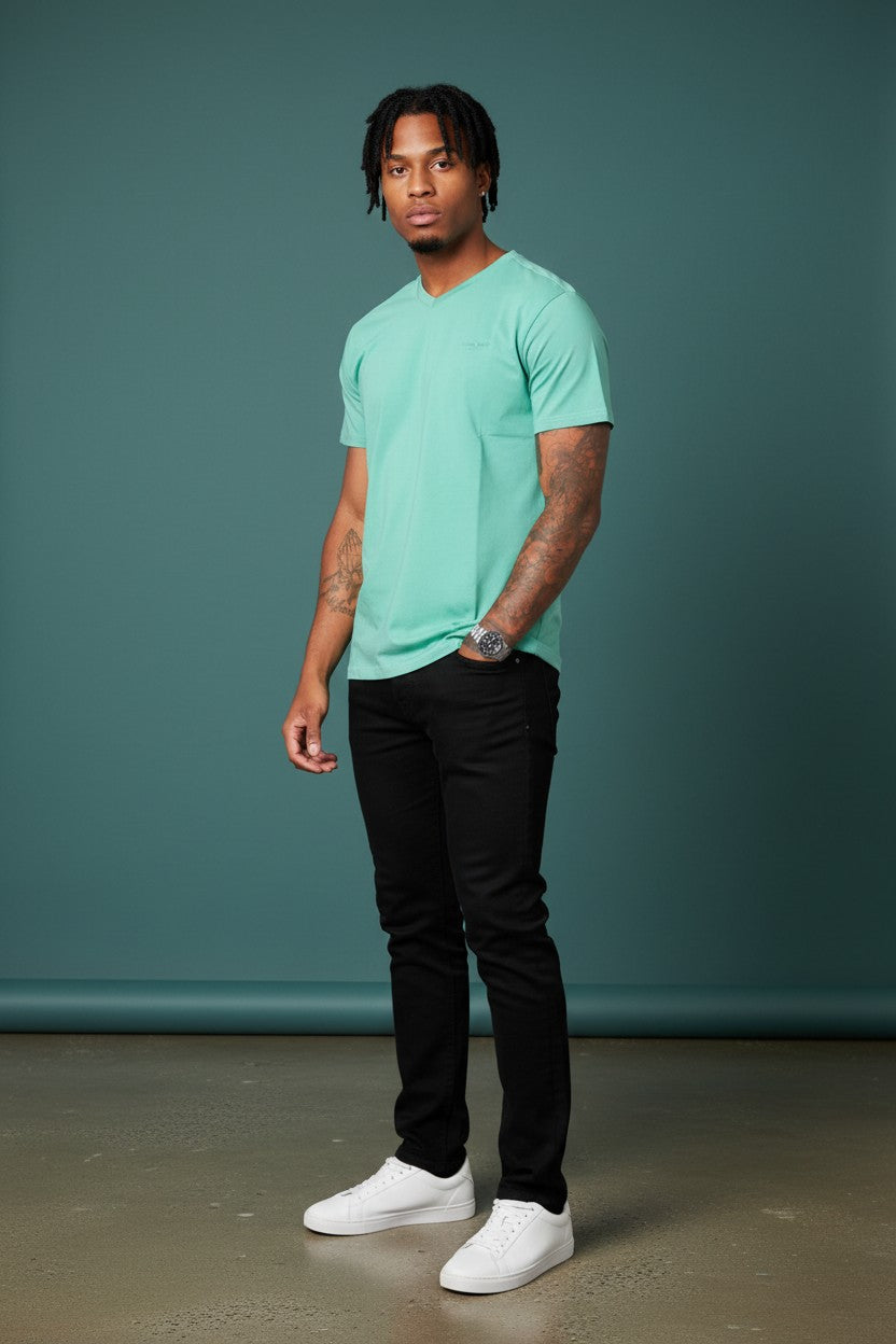 Premium Short Sleeve V-Neck T-Shirt