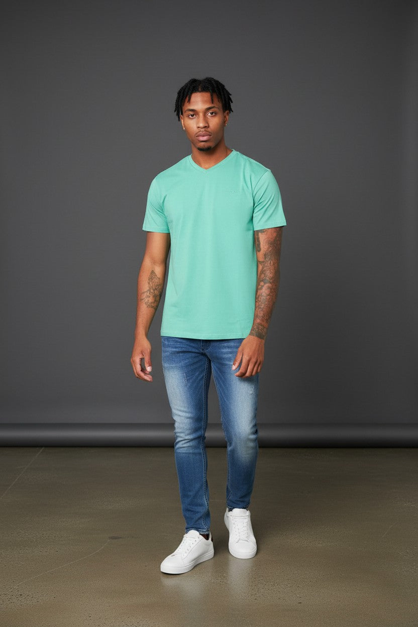 Premium Short Sleeve V-Neck T-Shirt
