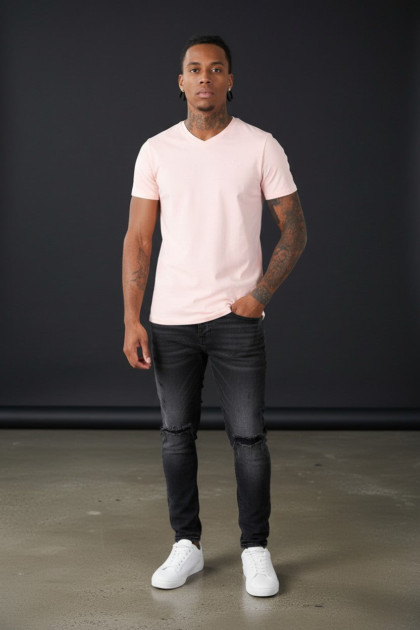 Premium Short Sleeve V-Neck T-Shirt
