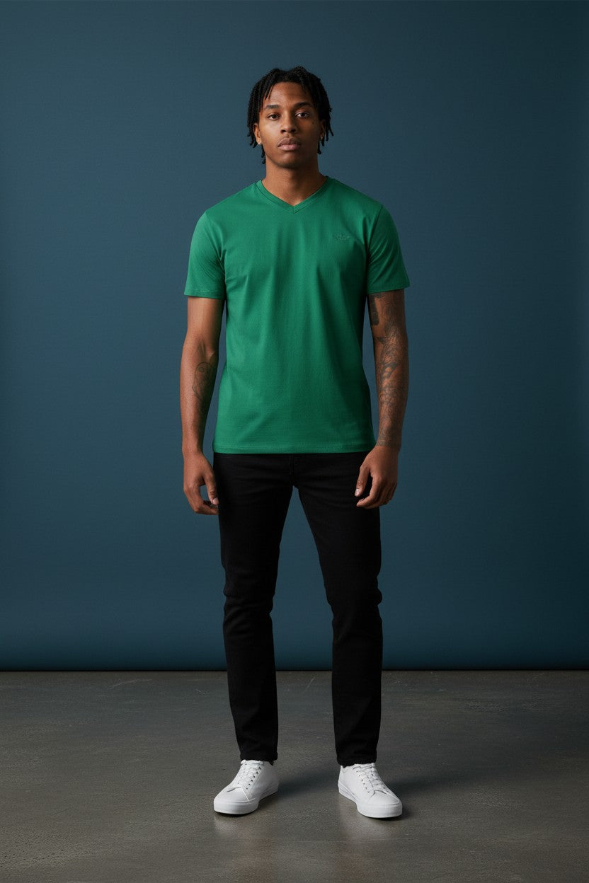 Premium Short Sleeve V-Neck T-Shirt