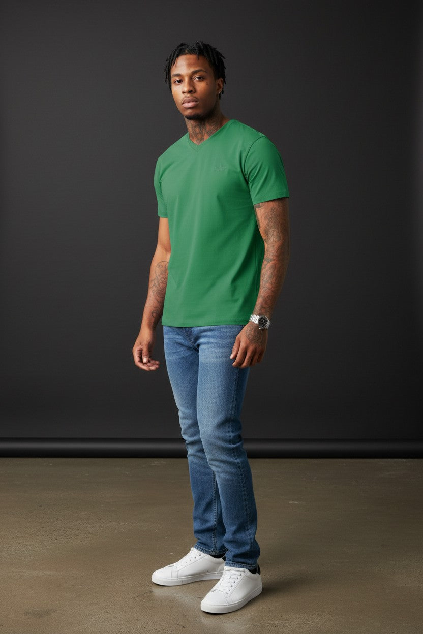Premium Short Sleeve V-Neck T-Shirt