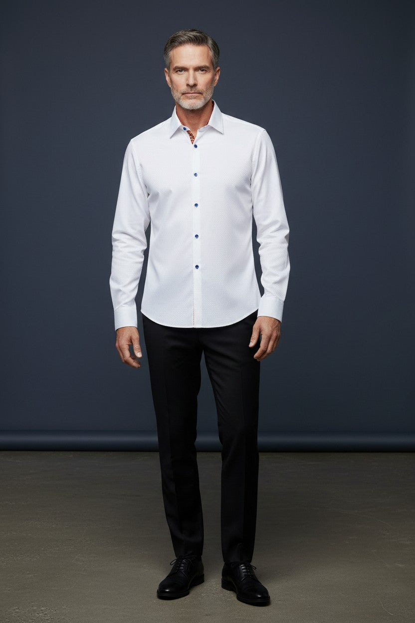 Vercini Classic Elegance White Shirt