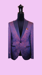 Vercini Exquisite Tuxedo Blazer with Jacquard Lining
