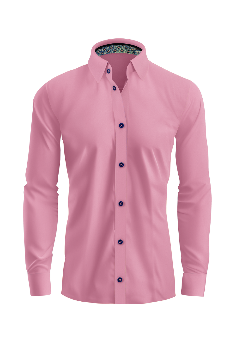 Coral Charm Casual Cotton Shirt