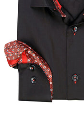 Crimson Elegance Executive Men's Dress Shirt