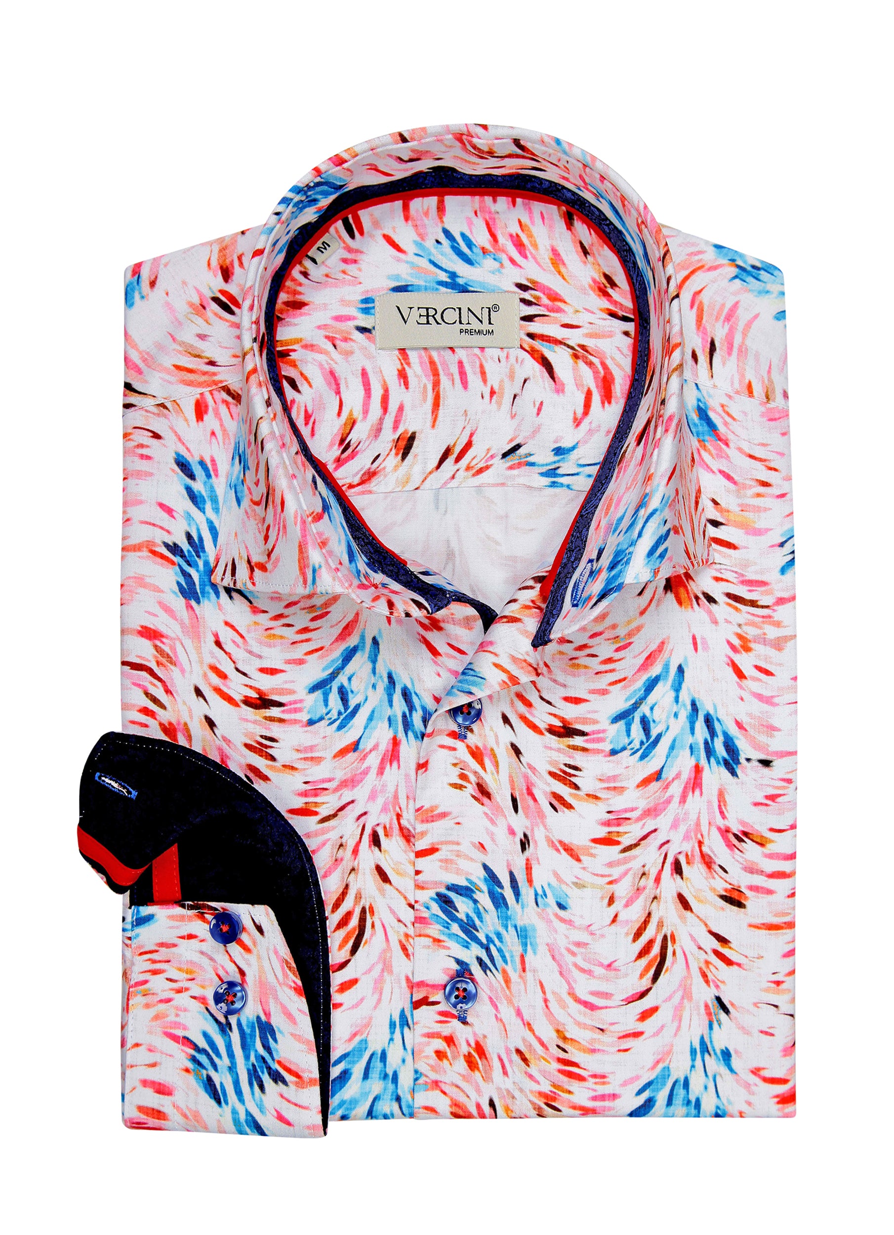 Colorful Shirt VERCINI COLLAR SHIRTS Casual Shirts Vercini