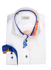 Mediterranean Muse Button-Up Casual Shirt
