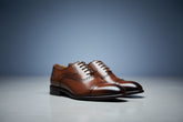 Classic Solid Vercini Leather Oxford Shoes