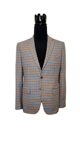 Blue/ Brown Blazer Plaid Pattern BLAZERS Blazer Collection Vercini