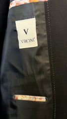 Vercini Classic Contrast-Trim Blazer