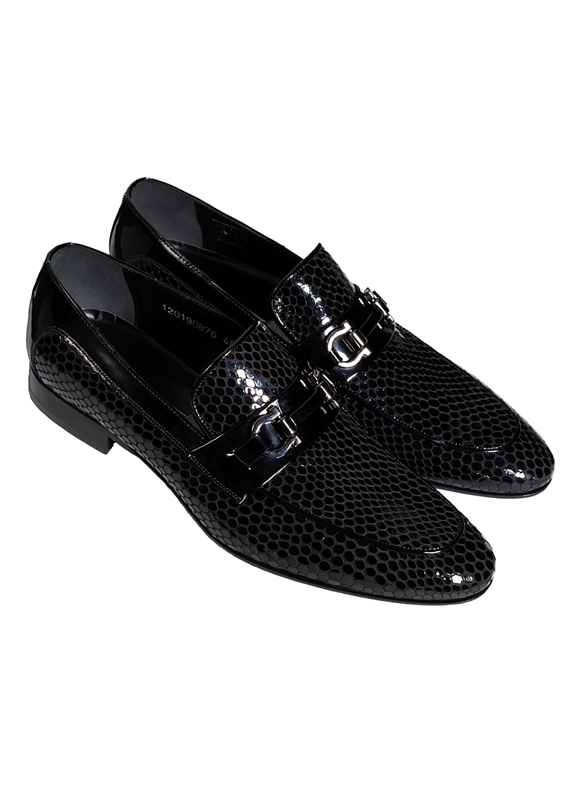 Vercini Exotic Skin Texture Loafers