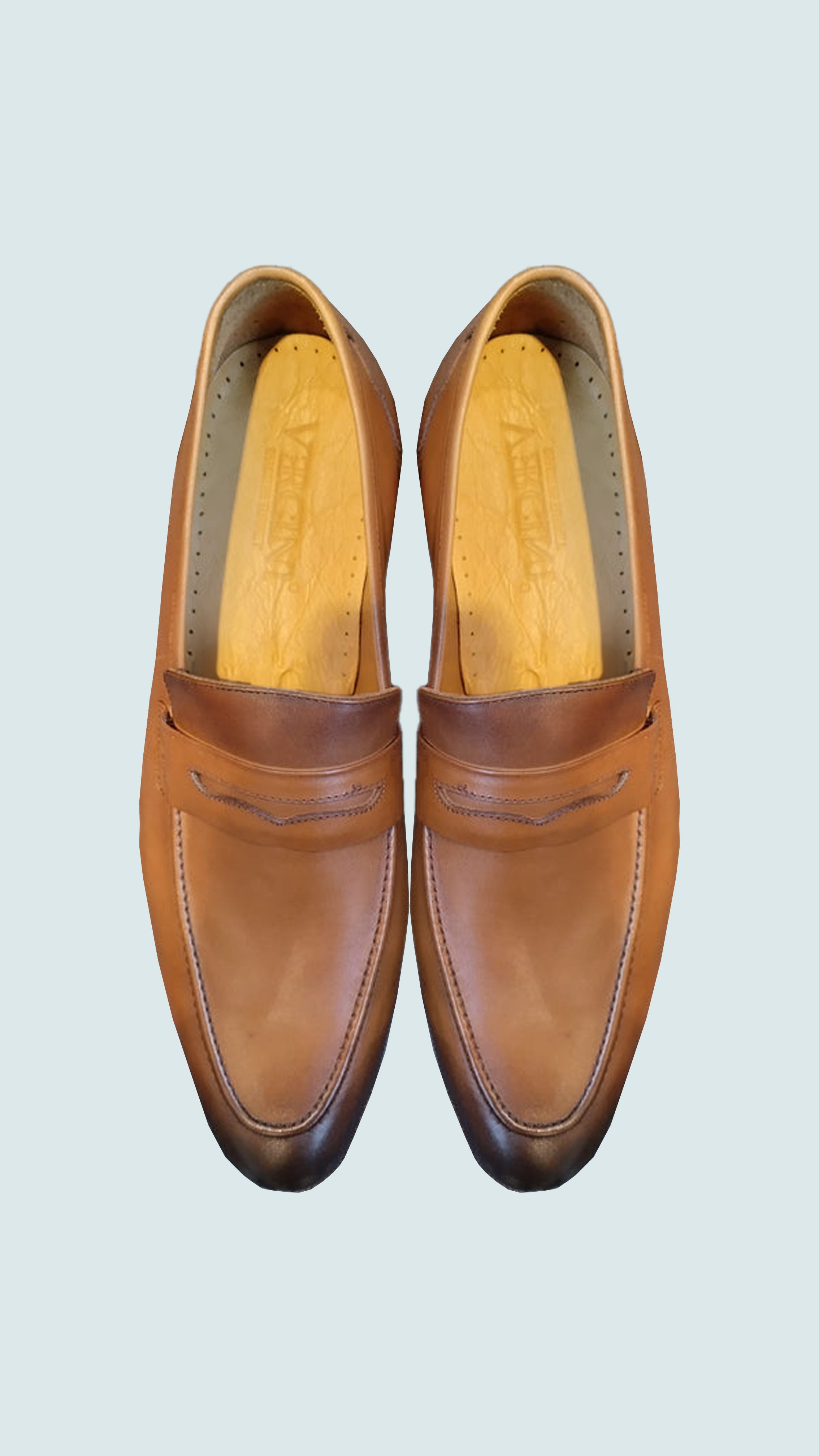 Vercini Men's Classic Leather Loafers in Brown SHOES Ph inventory shoes Vercini