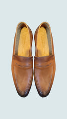 Vercini Men's Classic Leather Loafers in Brown SHOES Ph inventory shoes Vercini