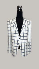 Vercini Regal Grid Men's Blazer BLAZERS Blazer Collection Vercini