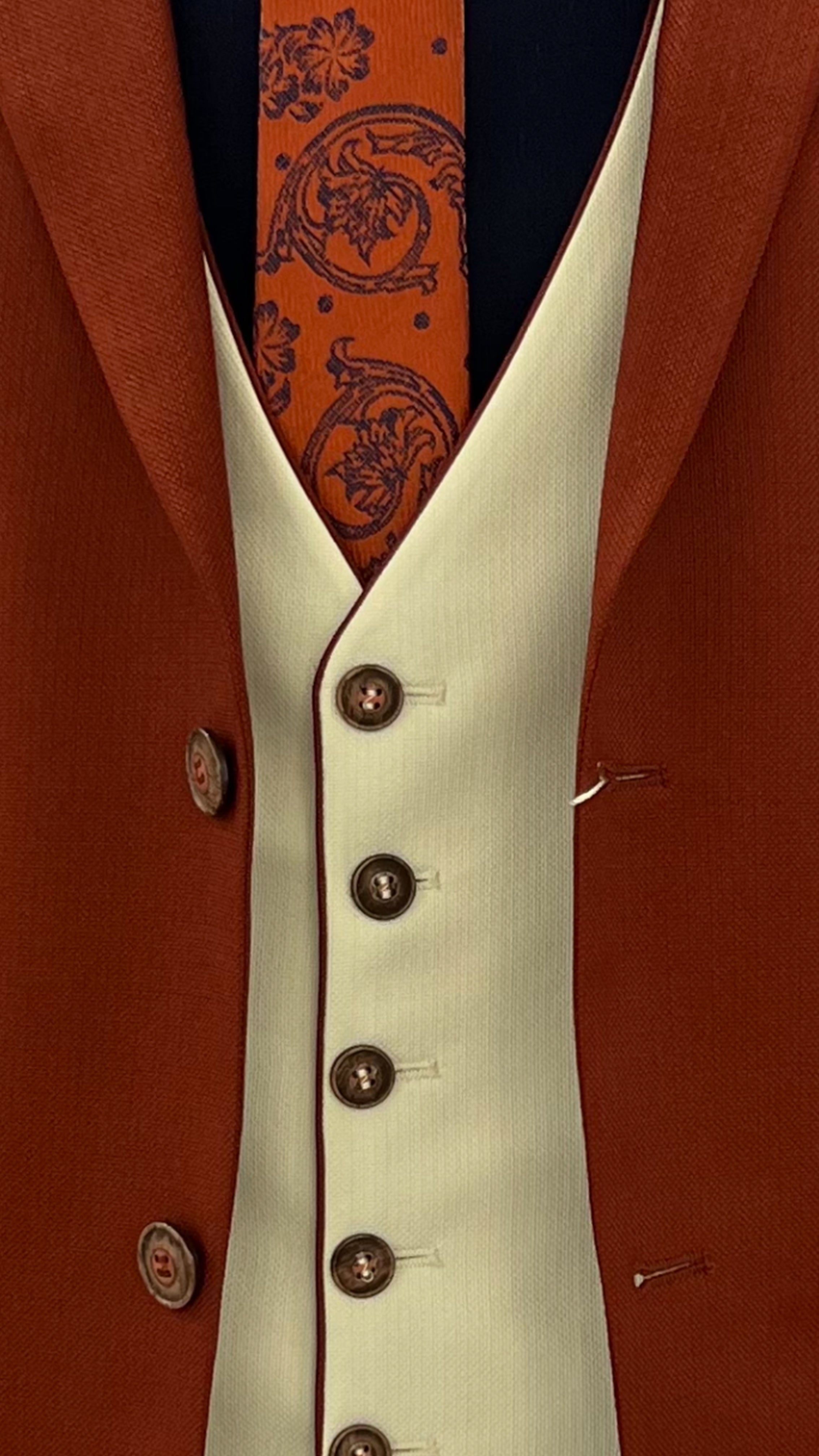 Ivory Panache Men's Three-Piece Suit by Vercini