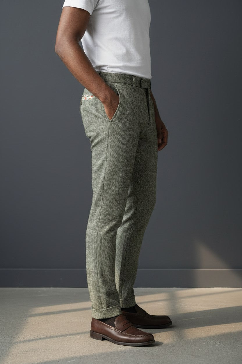 Vercini Olive Green Dress Pants