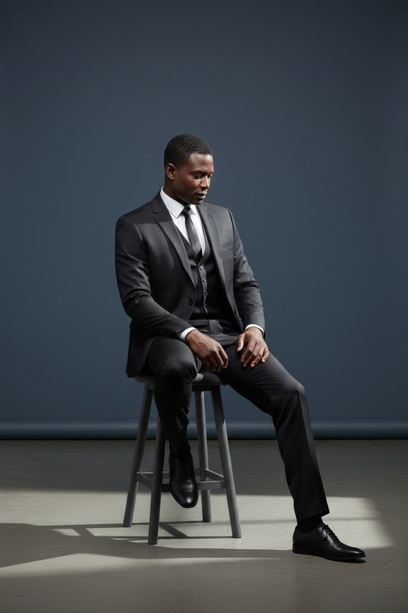 Solid Tailored Suit