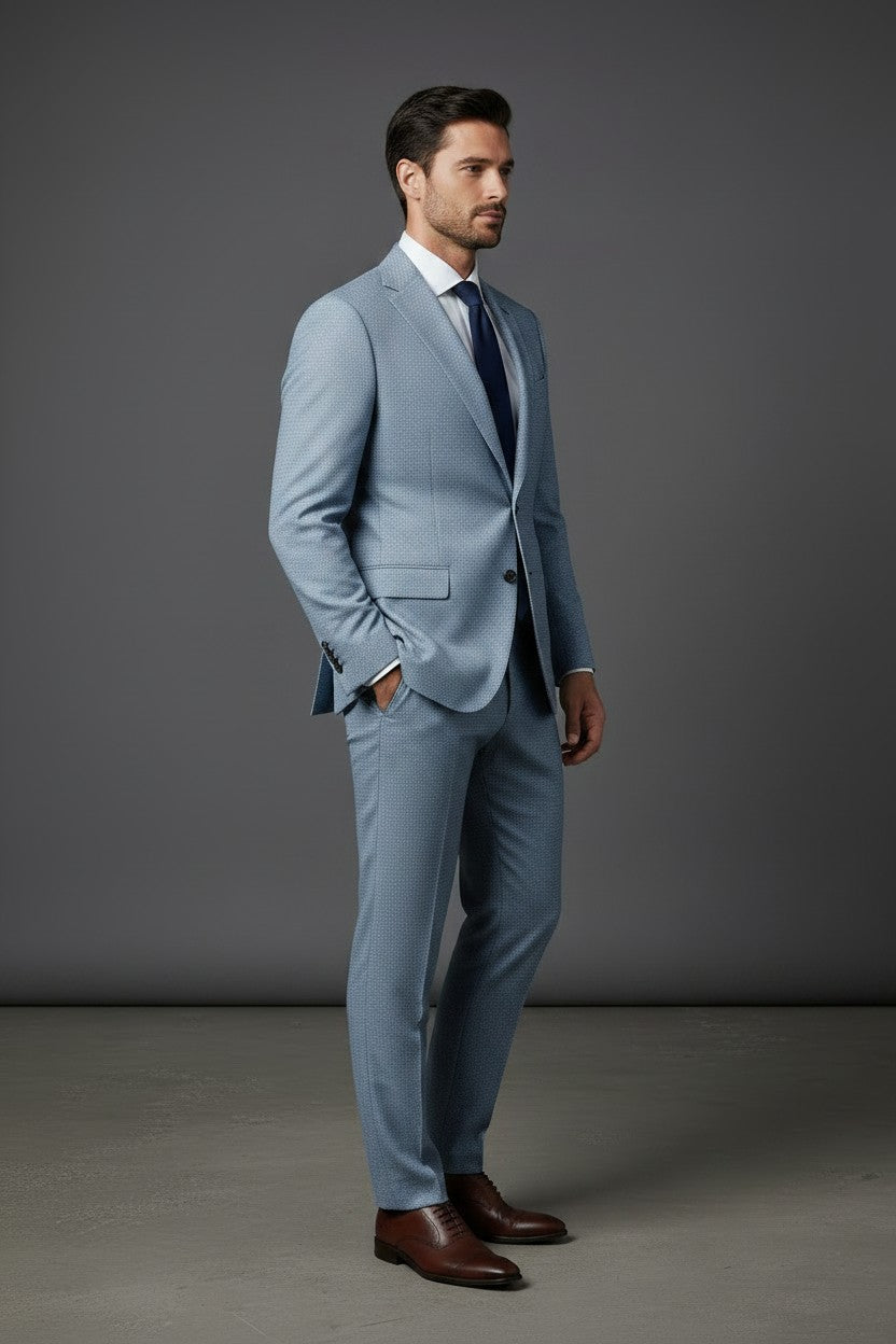 Premium Textured Micro-Pattern Suit