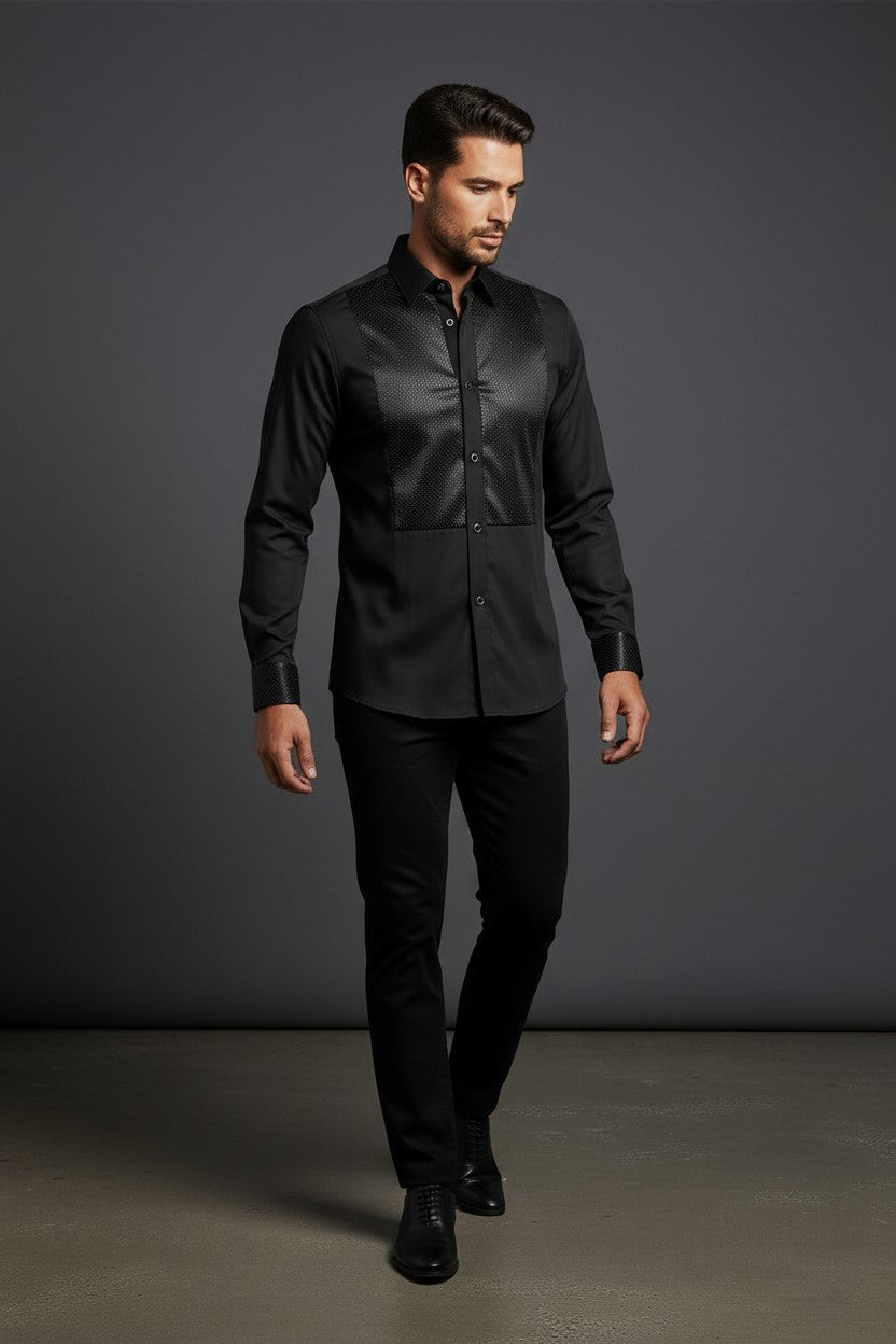 Manhattan Elegance Men's Tuxedo Shirt