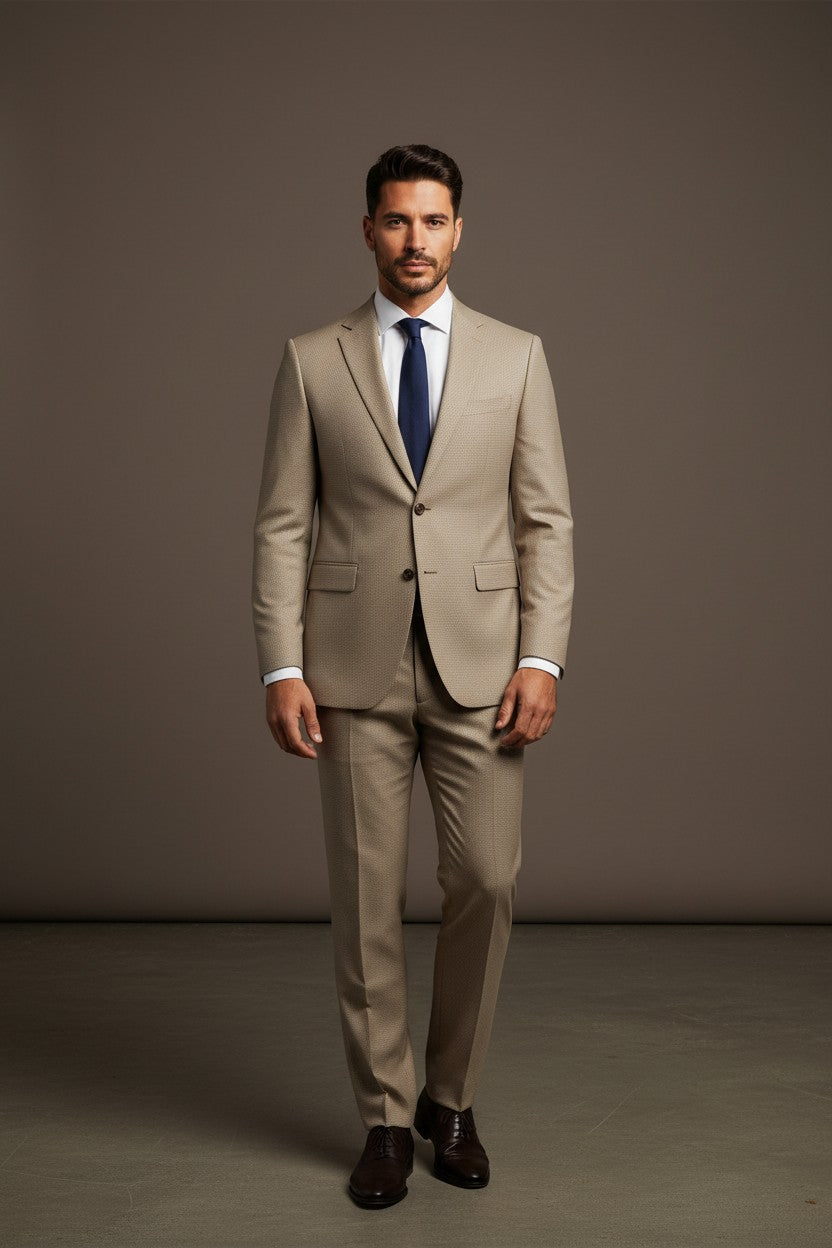 Premium Textured Micro-Pattern Suit