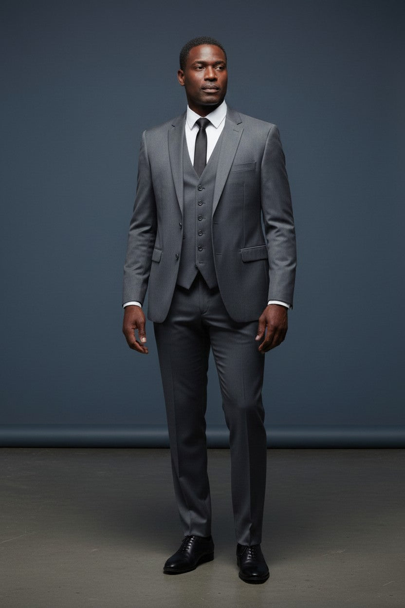 Solid Tailored Suit