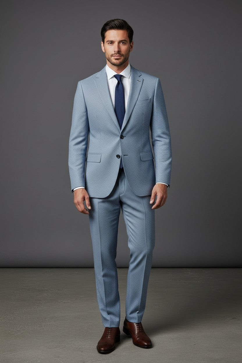 Premium Textured Micro-Pattern Suit