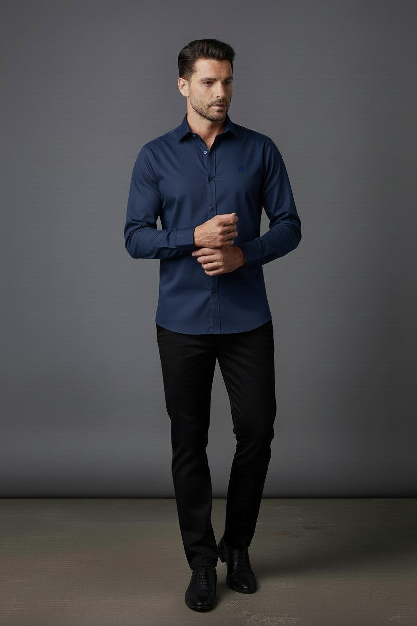 Vercini Savile Row Classic knitted shirts