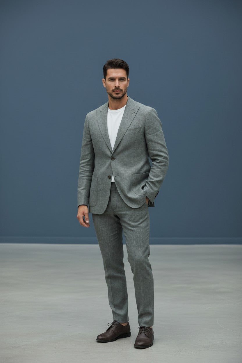 TWO-Piece 100% Washed Linen Suit breathable, tailored AND modern