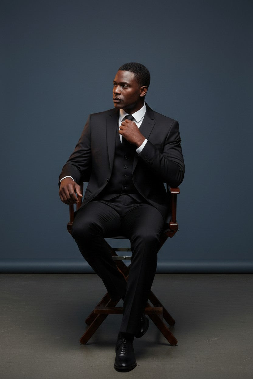Solid Tailored Suit