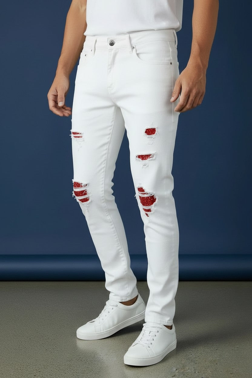Vercini Skinny Jeans — White Edition