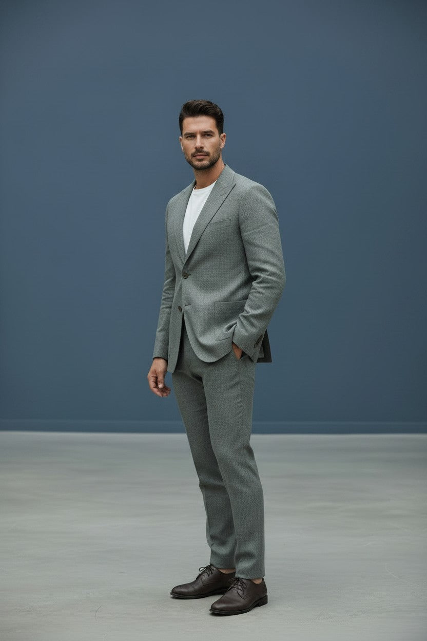 TWO-Piece 100% Washed Linen Suit breathable, tailored AND modern