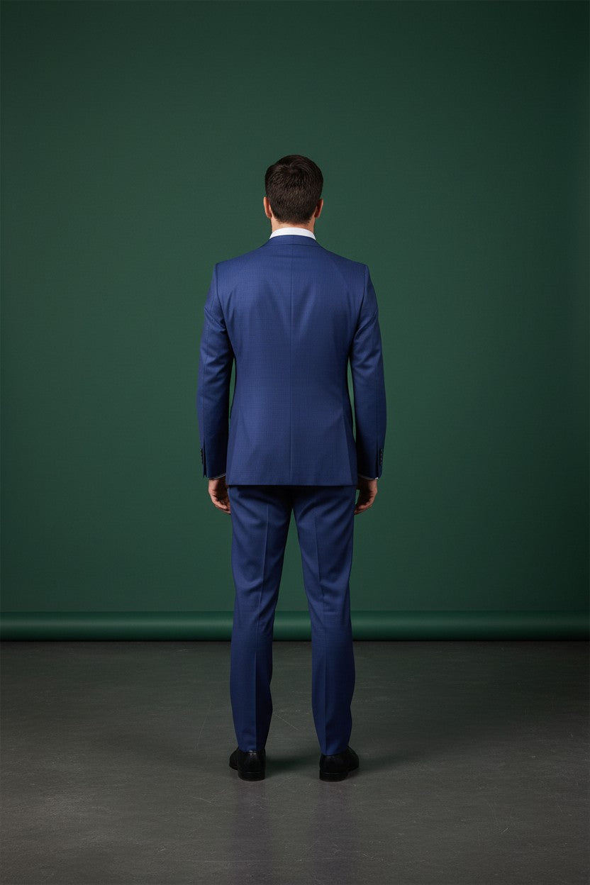 ( IN PRODUCTION ) Royal Blue Wool Slim-Fit Two-Piece Suit