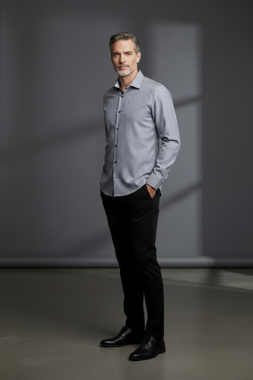 Vercini Y12 Steel Grey Executive Shirt