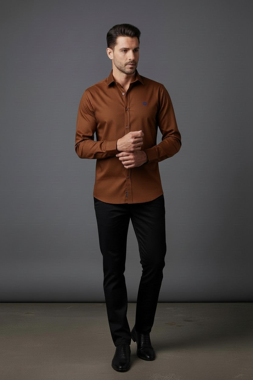 Vercini Savile Row Classic knitted shirts