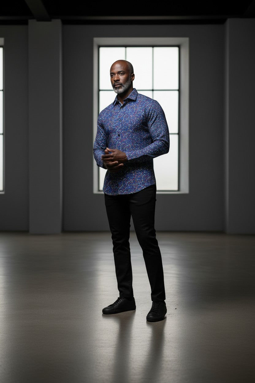 Vercini Abstract Artistry Dress Shirt,