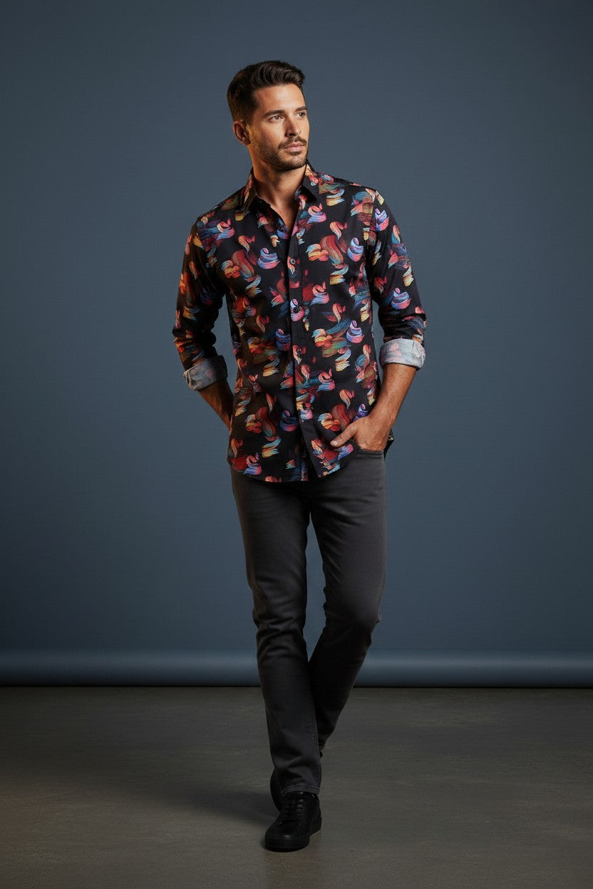 Black vercini shirt