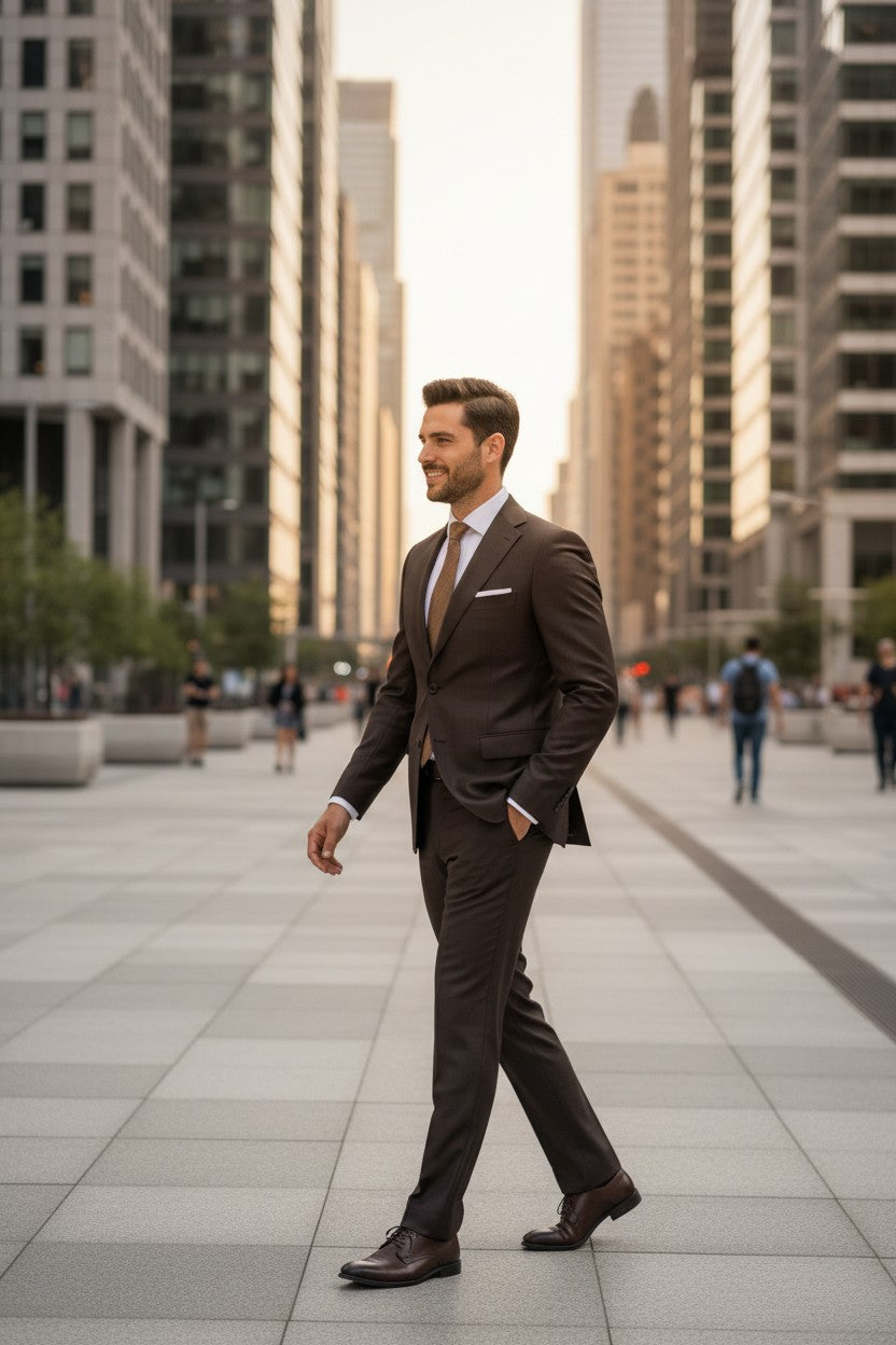 Masterclass modern luxury tailoring Wool Suit | M7035-15