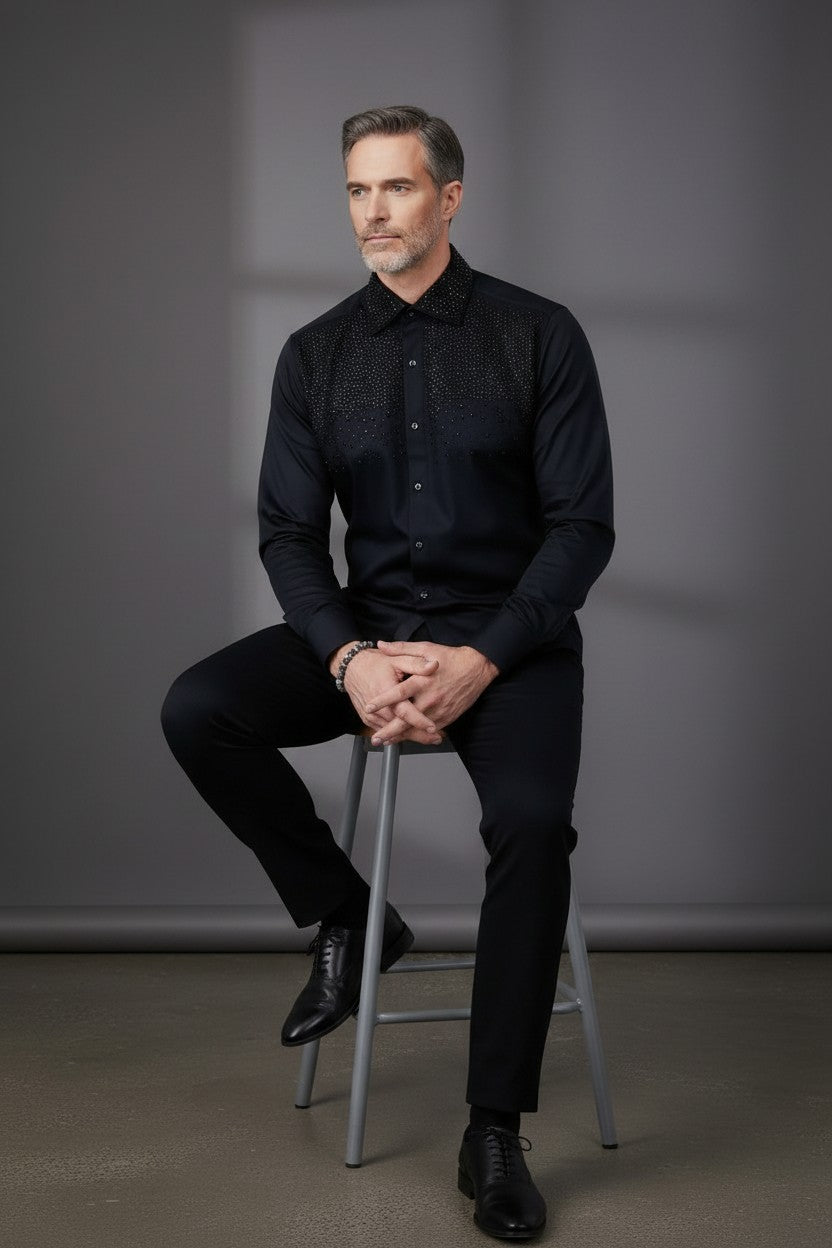 Velona Pearls Long Sleeve Shirt