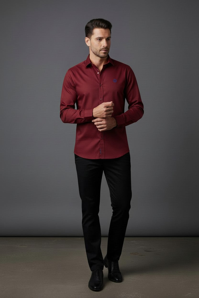 Vercini Savile Row Classic knitted shirts