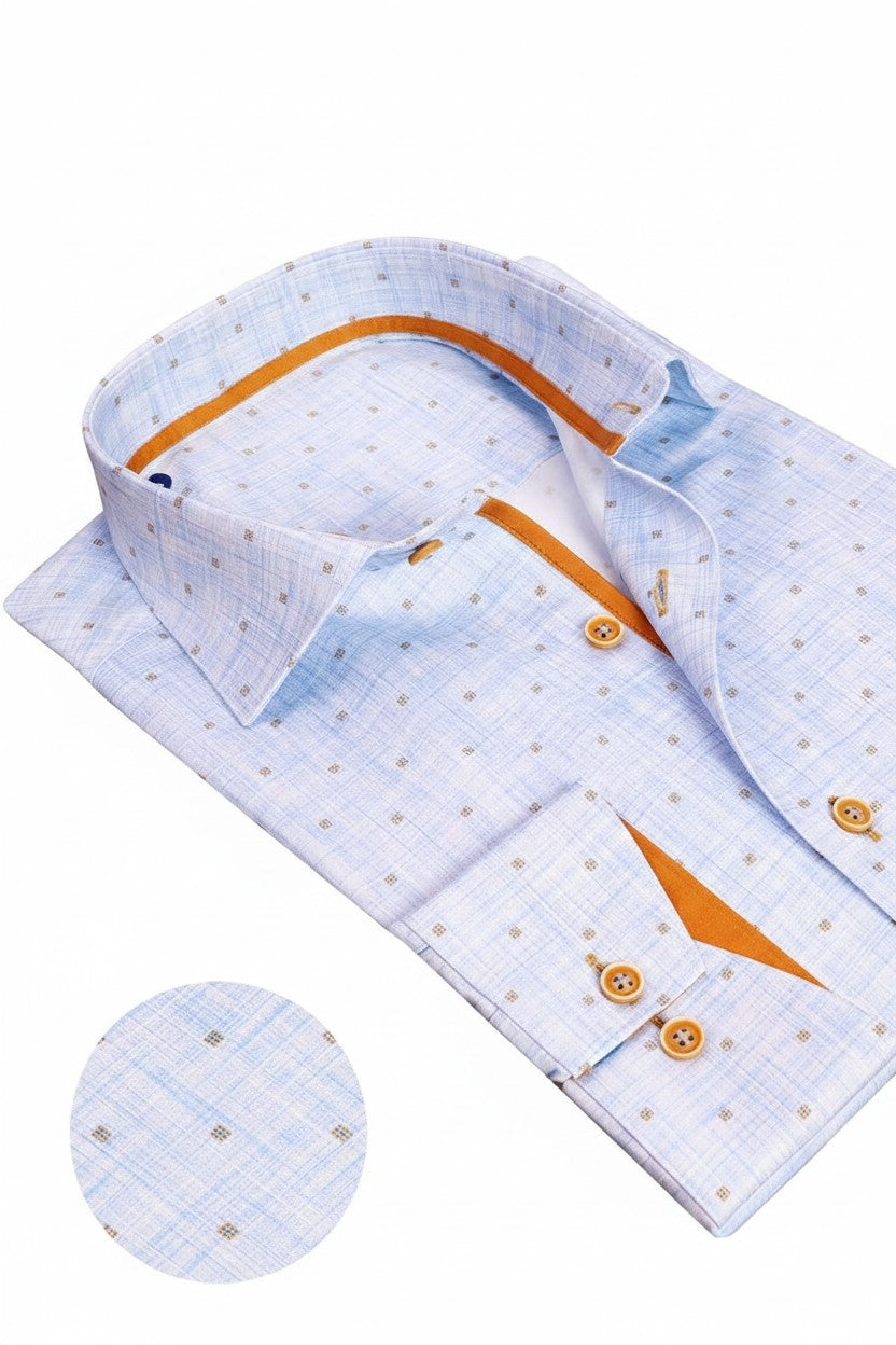 Vercini Light Blue Dress Shirt – Premium Men's Tailored Fit