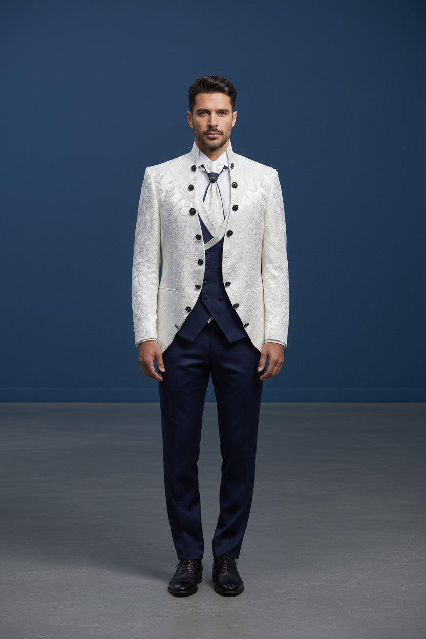 Jacquard Tuxedo – 3-Piece Statement Suit