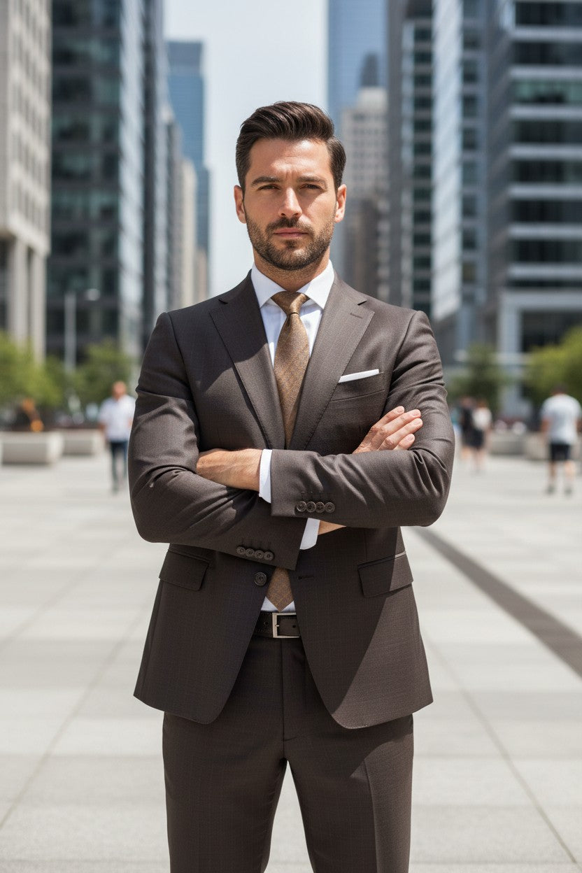 Masterclass modern luxury tailoring Wool Suit | M7035-15