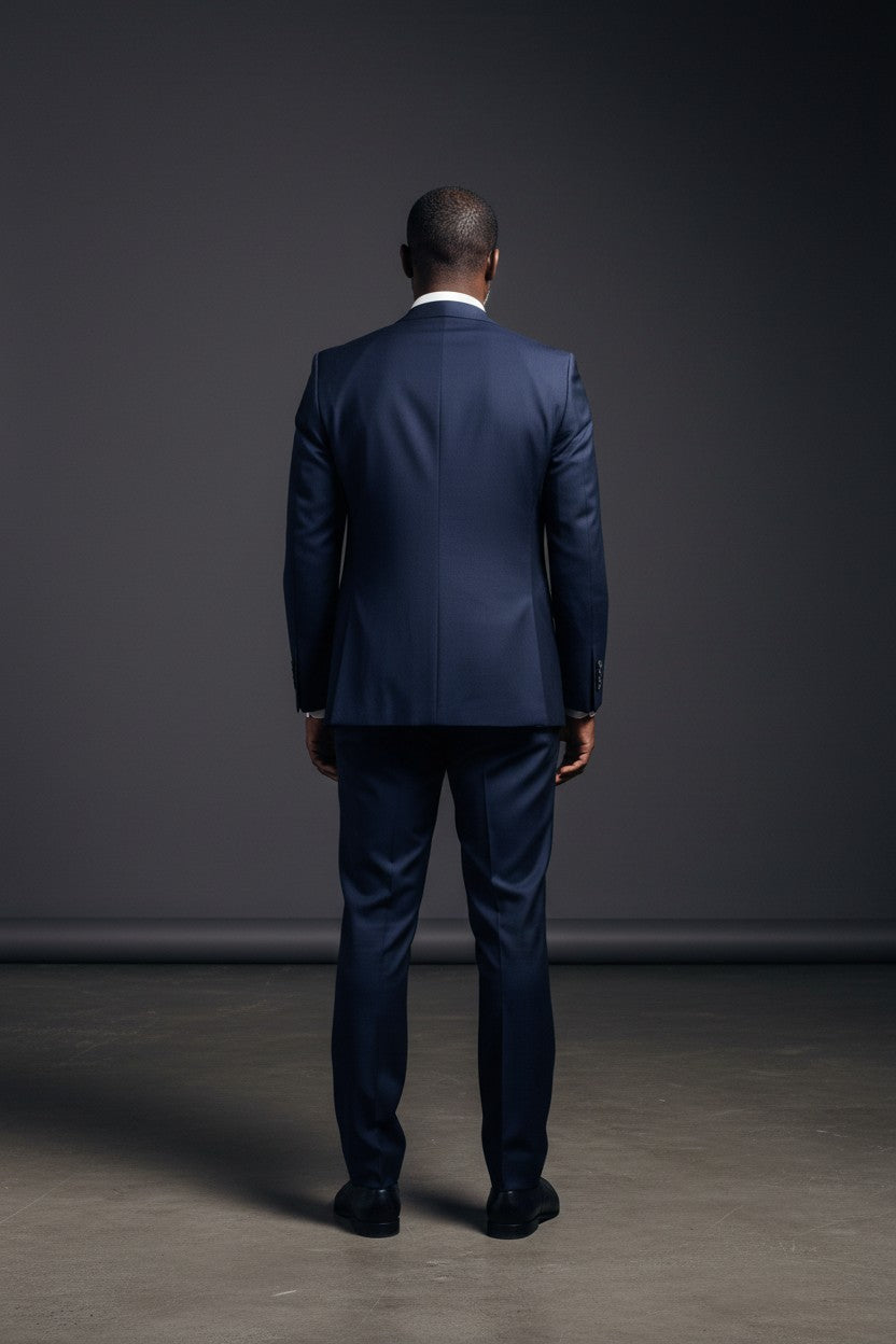 VERCINI Men's Double-Breasted Suit Sharp Style, Clean Fit A well-structured double-breasted