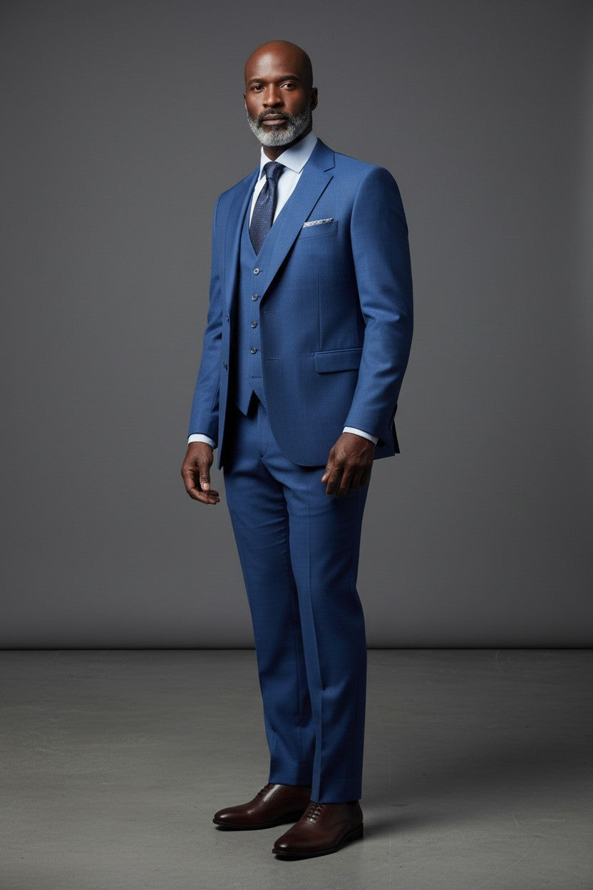 Malaga 3-Piece Plaid Suit – Timeless Elegance, Modern Tailorin