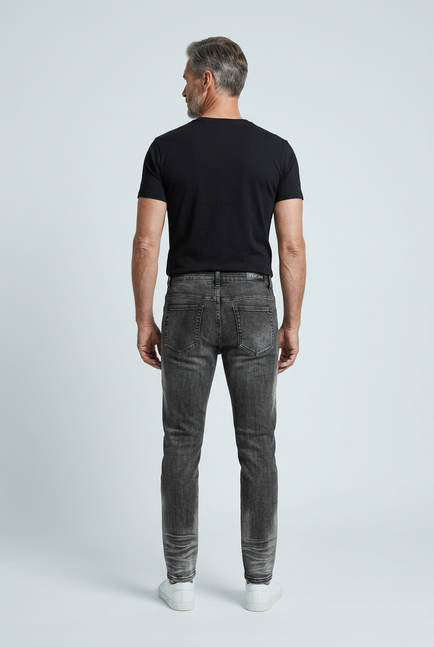 Back-view model pose