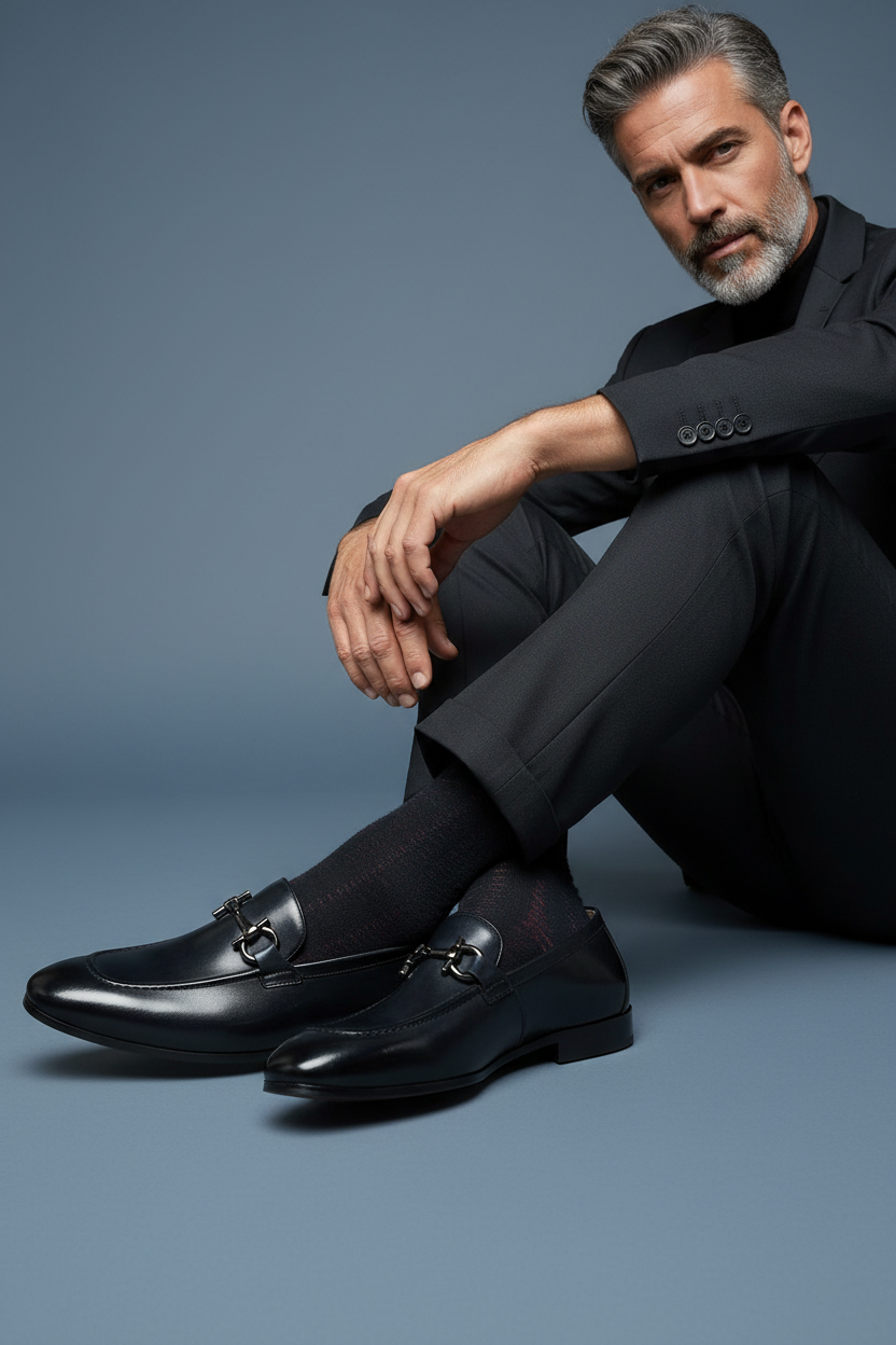 Black Loafers - Detail