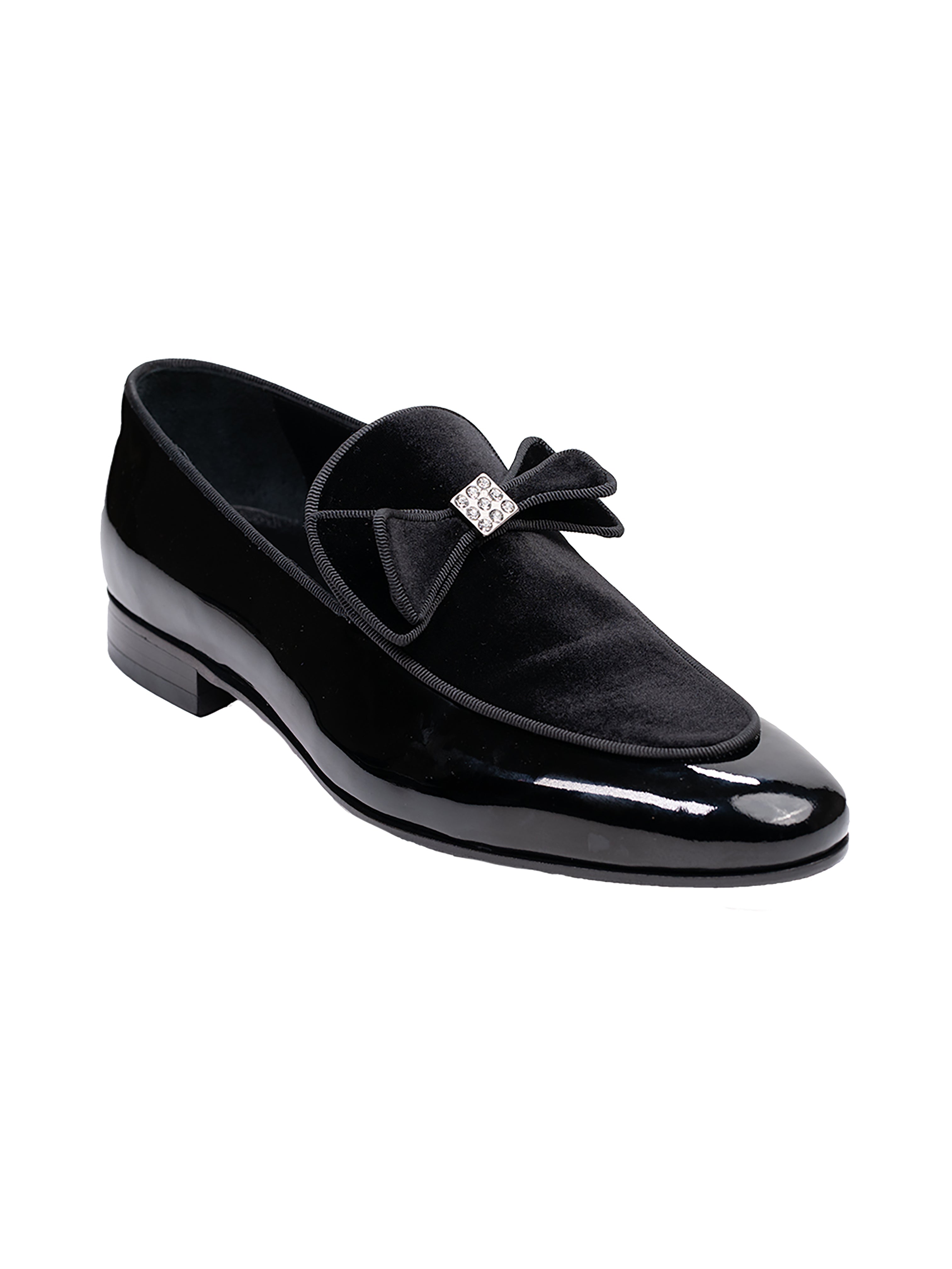 Vercini Tuxedo Loafer — Crystal Bow Edition