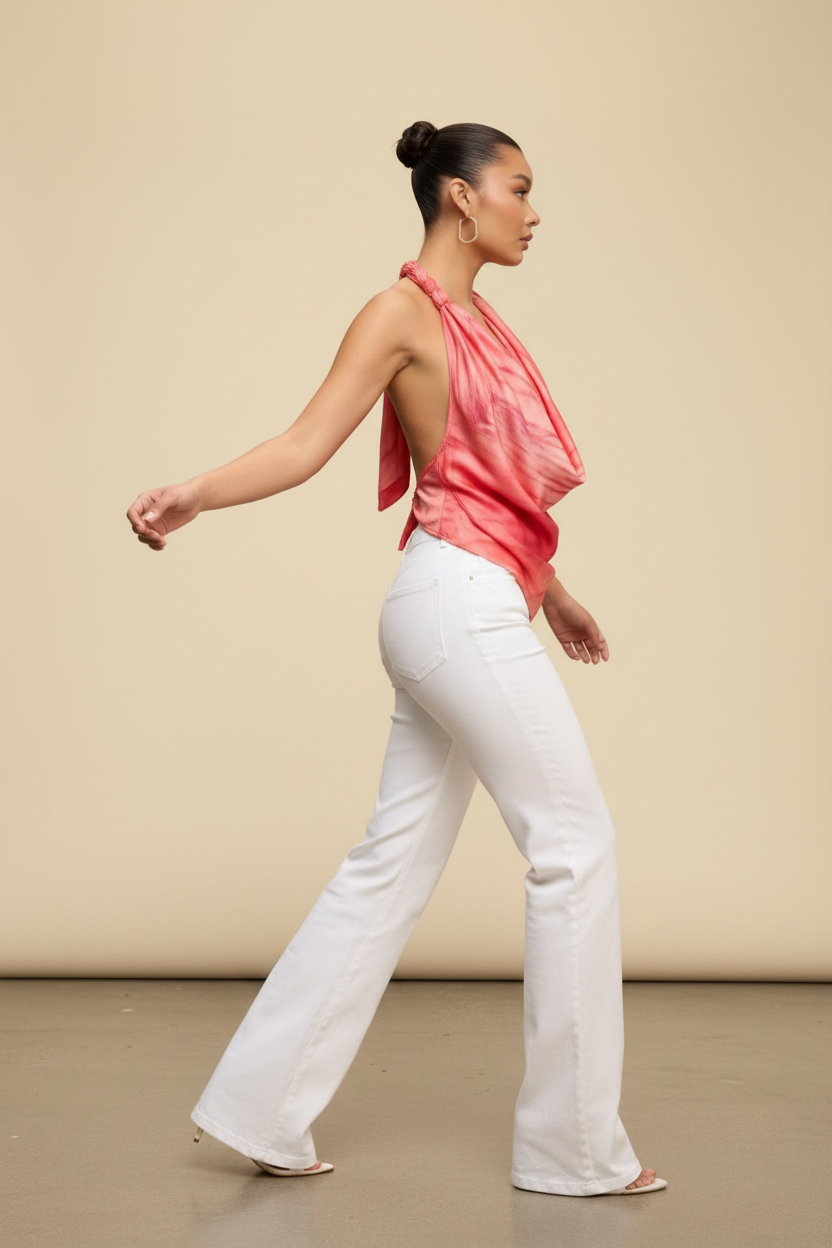 Coral Red Pose 4