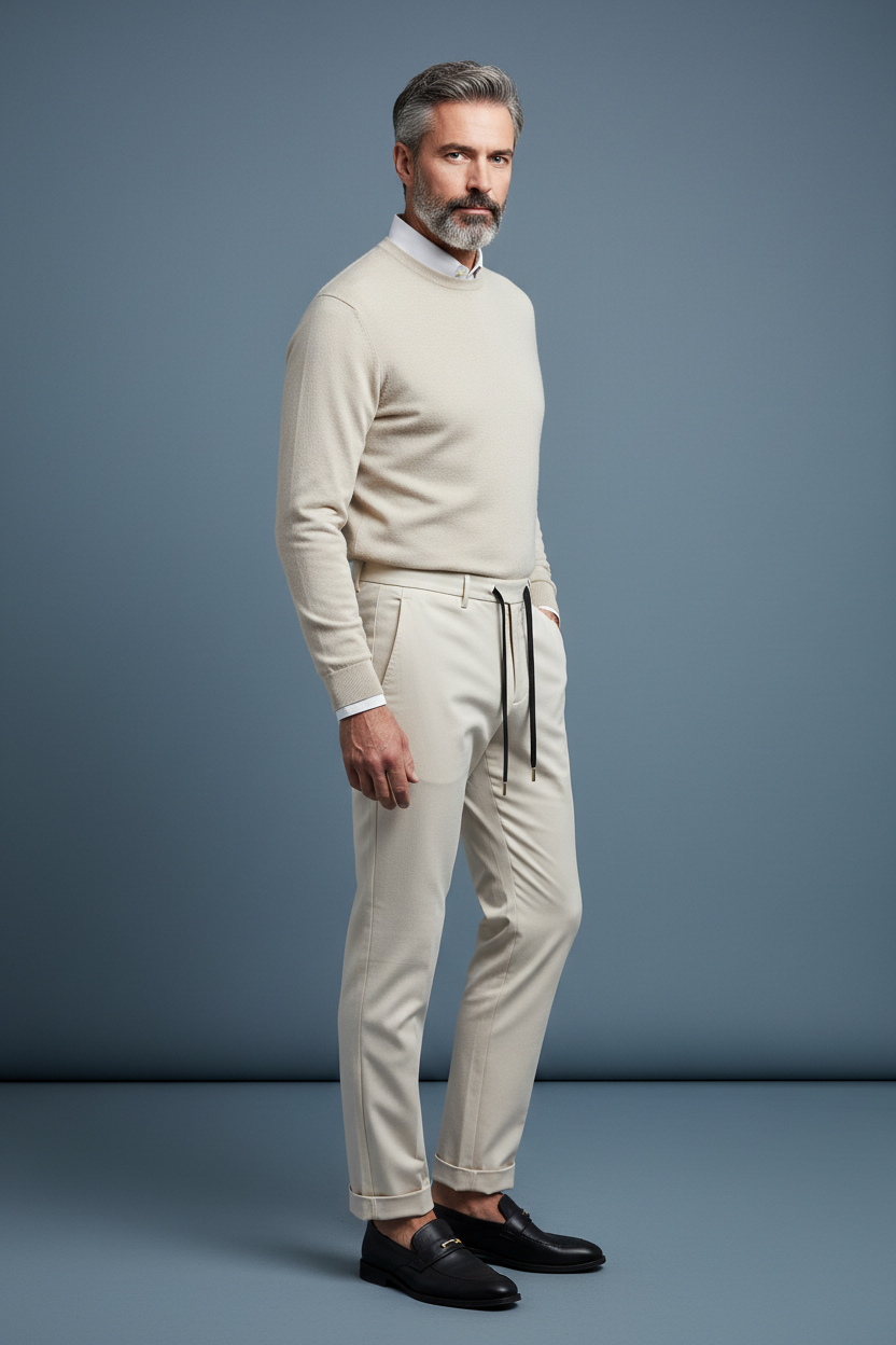 Cream Trousers